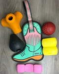 Barkbox Cowboy Boot Toy, Rubber Chew Mixed Bundle M/l Dog Treat Toys. Fixed Price $15.00.