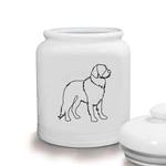 Giftsforyounow Dog Outline Ceramic Treat Cookie Jar Lid White. Fixed Price $32.99.