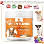 Melatonin For Dogs Pet - Sleeping Anxiety Stress Issues 90 Bacon Soft Chews. Fixed Price $15.89.