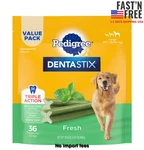 Pedigree Dentastix Fresh Flavor, Large Breed Dog Treats, 1.87 Lb. Bag. Fixed Price $16.98.