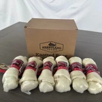 Heartland Farms Rawhide Knotted Bone Beef Dog Treats 1.76OZ Count Bulk Pack. Fixed Price $12.00.