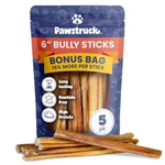 Pawstruck Bully Sticks For Dogs 6"" Long Lasting 1.5 Ounce (pack Of 5). Fixed Price $32.22.