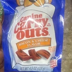 Canine Carry Outs Bacon & Cheese Flavor Dog Snacks Adult 4.5 Oz. Fixed Price $14.99.