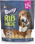 Busy Small/medium Breed Dog Rawhide Treat, Rib - 12 Ct. Pouch. Fixed Price $30.99.