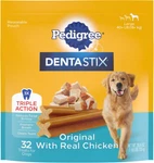 Pedigree Dentastix Fresh Flavor Dental Bone Treats For Large Dogs, 32 Count. Fixed Price $10.99.