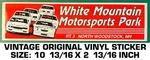 White Mountain Motorsports Park - Vintage Original Vinyl Decal Sticker Nascar. Fixed Price $10.12.