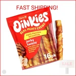 Hartz Oinkies Porkalicious Smoked Pig Skin Jerky Twists Dog Treats, 16PK. Fixed Price $22.18.