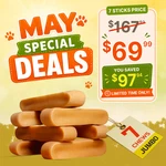 Jumbo Yak Dog Chews 3 Lb - Tibetan Natural Long Lasting Value Pack. Fixed Price $69.99.