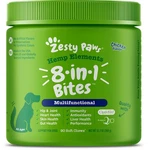 Zesty Paws Hemp Elements 8-IN-1 Soft Chews For Dog Chicken Flavor 90CT 10/26. Fixed Price $27.99.