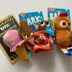 Bark Dog Toy Bundle 3PC Plush Squeaky Treat Hide Seek Chicken Snack Nwt. Fixed Price $30.00.