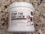 Chew+heal Stop The Poo Breath Aid Coprophagia Soft Chews 9.3 Oz 120CT. Fixed Price $24.98.