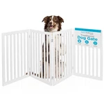 Dog Gate Indoor Freestanding Pet Barrier, Folding Wood Fence, Extra Wide .... Fixed Price $152.08.