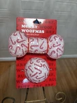 Jmle Christmas Time Bone & Ball 6 Wide Dog Toy With Squeakers. Fixed Price $14.99.
