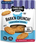 Three Dog Bakery Bark'n Crunch! Chicken Chips With 100% Real - 8 Oz. Fixed Price $42.00.