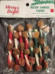 Merry & Bright Dog Chew Rockin Rawhide Kabobs Flavor. Chicken,beef, Pork. Fixed Price $9.97.