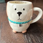 Natural Life Lucky The Dog Folk Art Mug Coffee Cup Tea Barista 16OZ. Fixed Price $15.00.