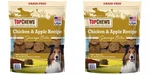 2 Pack Top Chews Chicken & Apple Recipe 100% Natural Dog Treats 40 Ounce Each. Fixed Price $69.95.