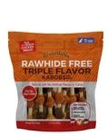 Rawhide Free Triple Flavor Kabobs For Dogs Real Chicken, Beef And Healthy S.... Fixed Price $25.04.