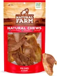 Natural Air-dried Pig Ears For Dogs, 8 Count, Highly Digestible Treats. Fixed Price $29.99.