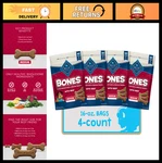 Natural Crunchy Treats For Medium Dogs - Beef Flavor, 16OZ Bag, 4 Count. Fixed Price $45.99.