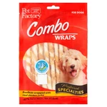 Combo Wraps Beefhide Wrapped With Real Chicken Jerky Dog Chews, 5" (18 Count). Fixed Price $20.99.