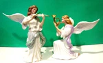 Lenox Classic Heavenly Duet Nativity Angels Violin French Horn - New Mint Box. Fixed Price $249.95.