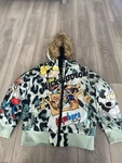 Nickelodeon Men's Members Only Cat Dog Rugrats Camo Jacket Furry Hood Size Small. Fixed Price $35.00.