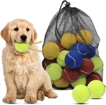 Dog Tennis Balls, 20 Pack 2.5 Inch Floatable Squeaky For Fetch Exer. Fixed Price $44.99.