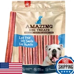Amazing Dog Treats: 6" Medium Bully Sticks (10-COUNT) Natural, Long-lasting Ch. Fixed Price $39.48.