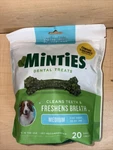 Minties Dental Chews Dogs 20 Count Vet Recommended Mint-flavored. Fixed Price $8.00.