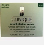 Clinique Smart Clinical Repair Wrinkle Correcting Eye Cream Net Wt. 1 Oz. Fixed Price $52.99.