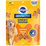 Large Dog Dental Treats Chicken Flavor - Chewy Chunx, 13.5 Oz Bag. Fixed Price $14.83.