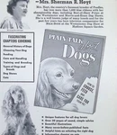 Milk-bone Vintage Print Ad Mrs Sherman Hoyt Dog Book Westminster Sept 1952. Fixed Price $11.87.