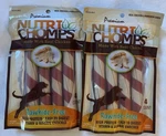 Nutri Chomps Chicken Pork Skin Chews 2 Bags, 6.35 Oz 4 Sticks Ea. Rawhide Free. Fixed Price $10.52.