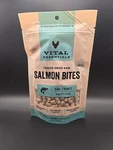 Vital Essentials Raw Dog Treats Training Salmon Bites Freeze Dried Natural 2.5OZ. Fixed Price $12.82.