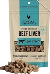 Vital Essentials Freeze-dried Beef Liver Dog Treats, High Protein Grain-free 2.1. Fixed Price $10.40.