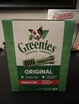 Greenies 10123686 27OZ Dental For Dogs Regular Size - Treats. Fixed Price $18.99.