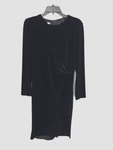 David Warren Dress Womens 10 Black Velvet Long Sleeve Twist Waist Elegant Party. Fixed Price $13.81.