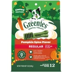 Greenies Pumpkin Spice Flavor Adult Natural Dental Dog Treats Regular Size. Fixed Price $29.26.