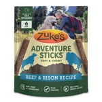 Zukes Adventure Sticks Beef And Bison Dog Treats, Natural 6 Ounce (pack Of 1). Fixed Price $13.18.