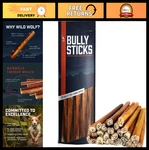 12" Angus Bully Sticks 1.5 Lbs Healthy All-natural Dog Chew Bones Low Odor,. Fixed Price $121.99.