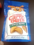 Canine Carry Outs Taco Minis Beef Flavor Dog Treats, 4.5OZ. Fixed Price $7.89.