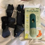Woof Bullysafe Dog Chew Treat Holder Gr. New/ Water Resistant Foot Covers. Small. Fixed Price $13.00.