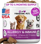 Pawzitive Pets Dog Allergy Relief 120 Chews For Itchy Skin -06/2026. Fixed Price $20.99.