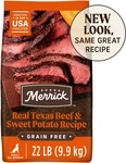 Merrick Real Texas Beef & Potato Recipe Grain-free Adult Dry Dog Food, 22 Lb Bag. Fixed Price $57.74.