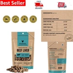 All-natural Freeze Dried Beef Liver Dog Treats For Healthy Skin & Energy, 2.1 Oz. Fixed Price $9.99.