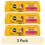 (3 Pack) Pedigree Chopped Ground Dinner Chicken & Beef Wet Dog Food, 13.2 Oz X12. Fixed Price $41.77.