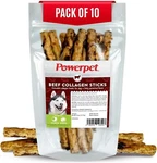 Powerpet Beef Collagen Sticks Dog Chew Bully Sprinkled-pack Of 10-100% Natural. Fixed Price $12.99.