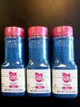 Cake Mate Decorating Decors Blue Crystals 3X 2.25 Oz Each, By Signature Brands. Fixed Price $9.95.