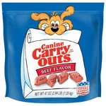 Canine Carry Outs Beef Flavor Dog Treats, 47 Ounce Bag Pack Of. Fixed Price $48.74.